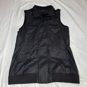 Ralph Lauren Vest Womens Large Black Equestrian Utility Shooting Fishing Casual